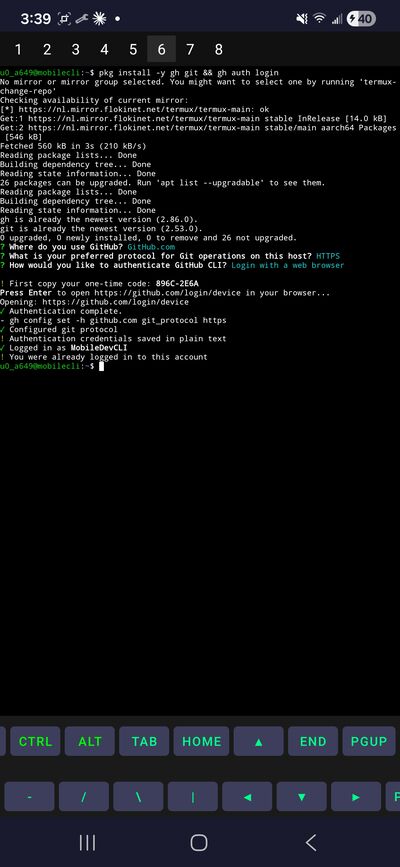 GitHub CLI authentication flow